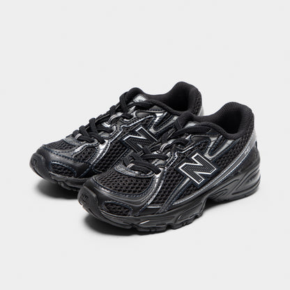 New Balance Children's 740 Black / Silver Metallic