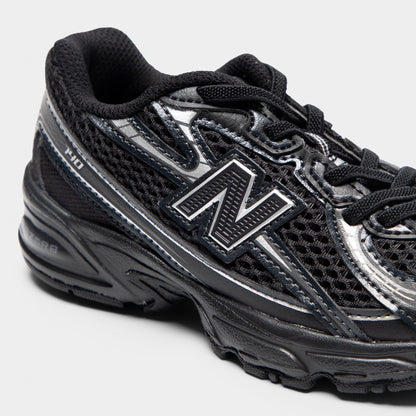 New Balance Children's 740 Black / Silver Metallic