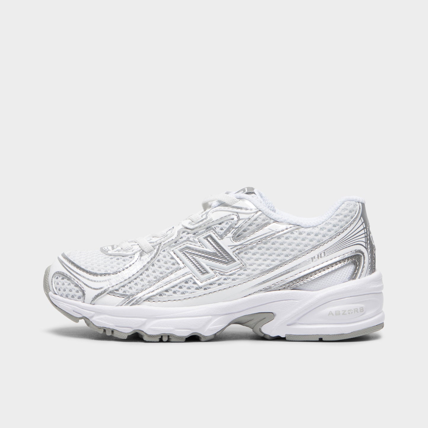 New Balance Children's 740 White / Silver Metallic