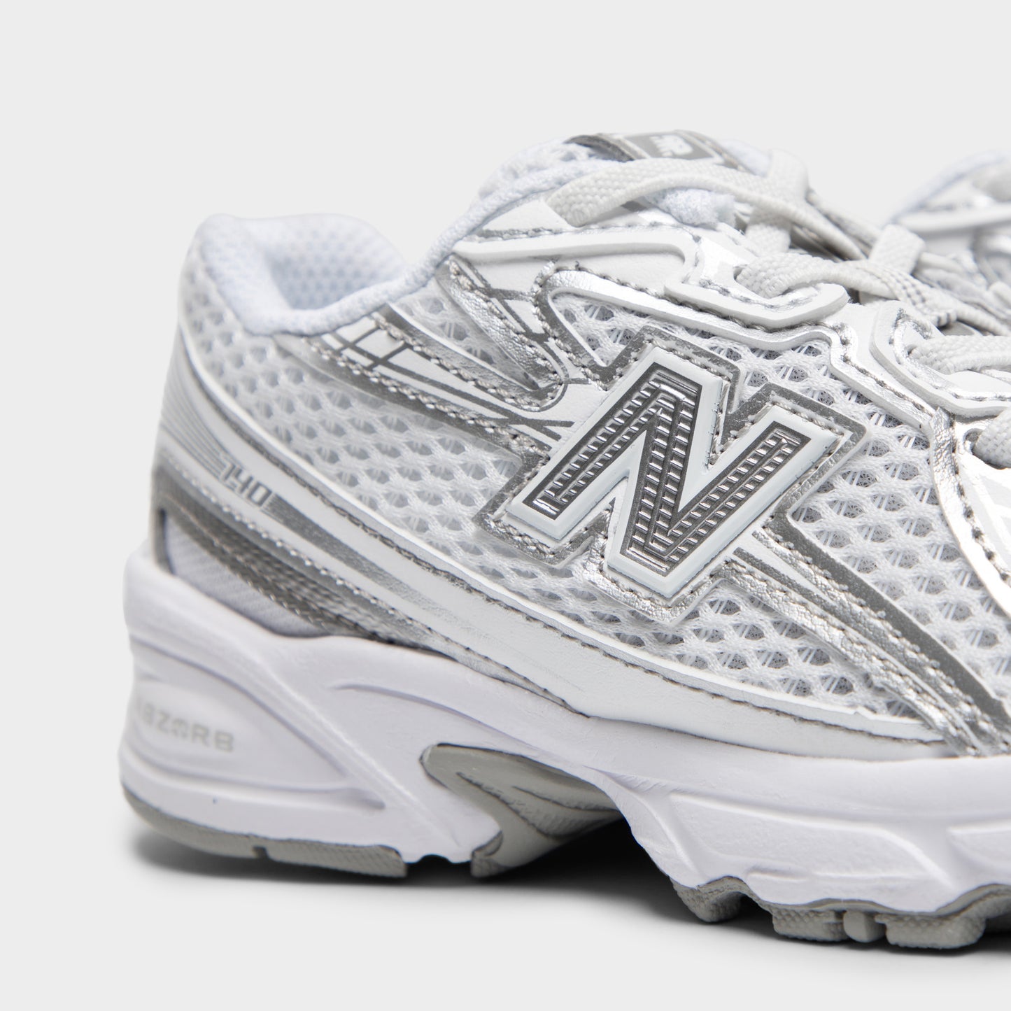 New Balance Children's 740 White / Silver Metallic