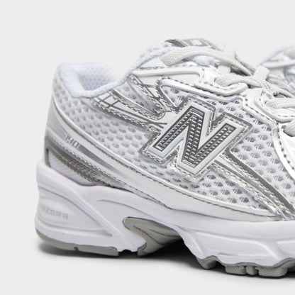 New Balance Children's 740 White / Silver Metallic