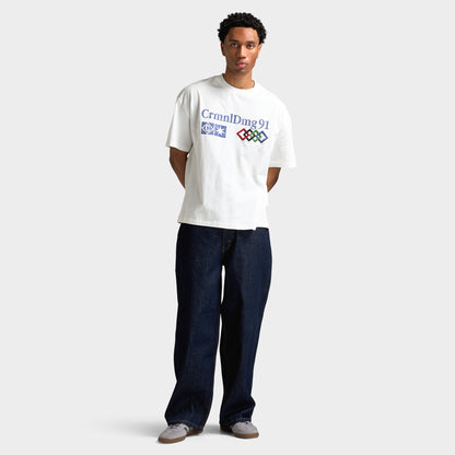 Criminal Damage Registration T-shirt / Blanc