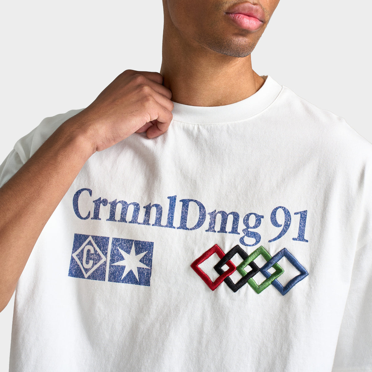 Criminal Damage Registration T-shirt / Blanc