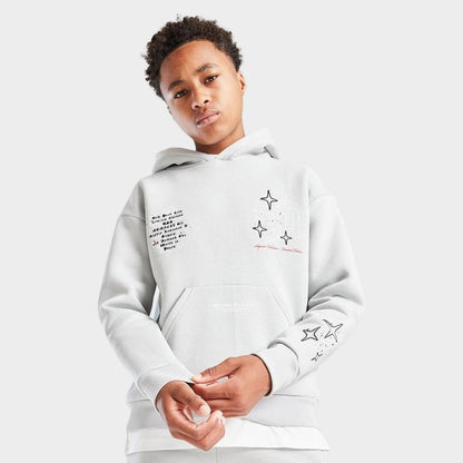 Supply & Demand Juniors' Vito Pullover Hoodie / Light Grey