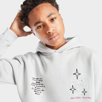 Supply & Demand Juniors' Vito Pullover Hoodie / Light Grey