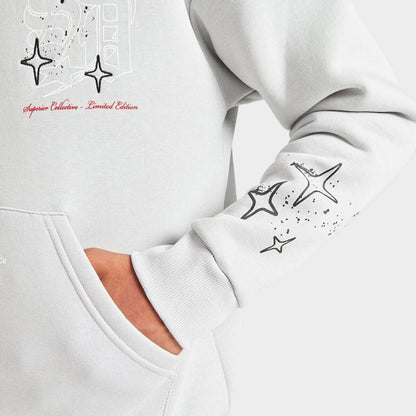 Supply & Demand Juniors' Vito Pullover Hoodie / Light Grey