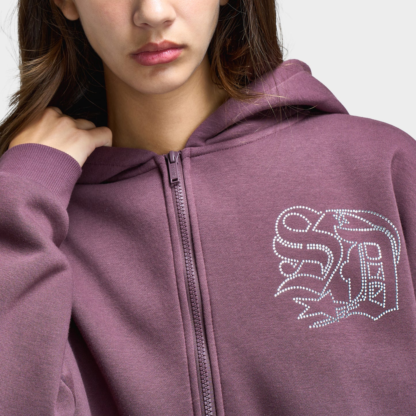 Supply & Demand Women's Stead Boxy Fullzip Hoodie / Huckleberry