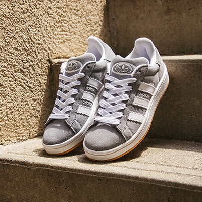 adidas Originals Juniors' Campus 00's "Grey Heather / White" on sale right now. Shop Kid's shoe sale now at JD Sports.