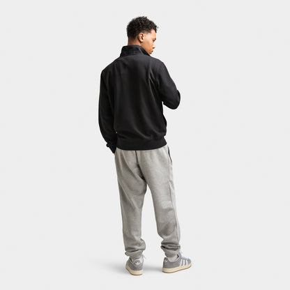 Lacoste Quarter Zip Classic Fit Double Face Sweatshirt / Blk