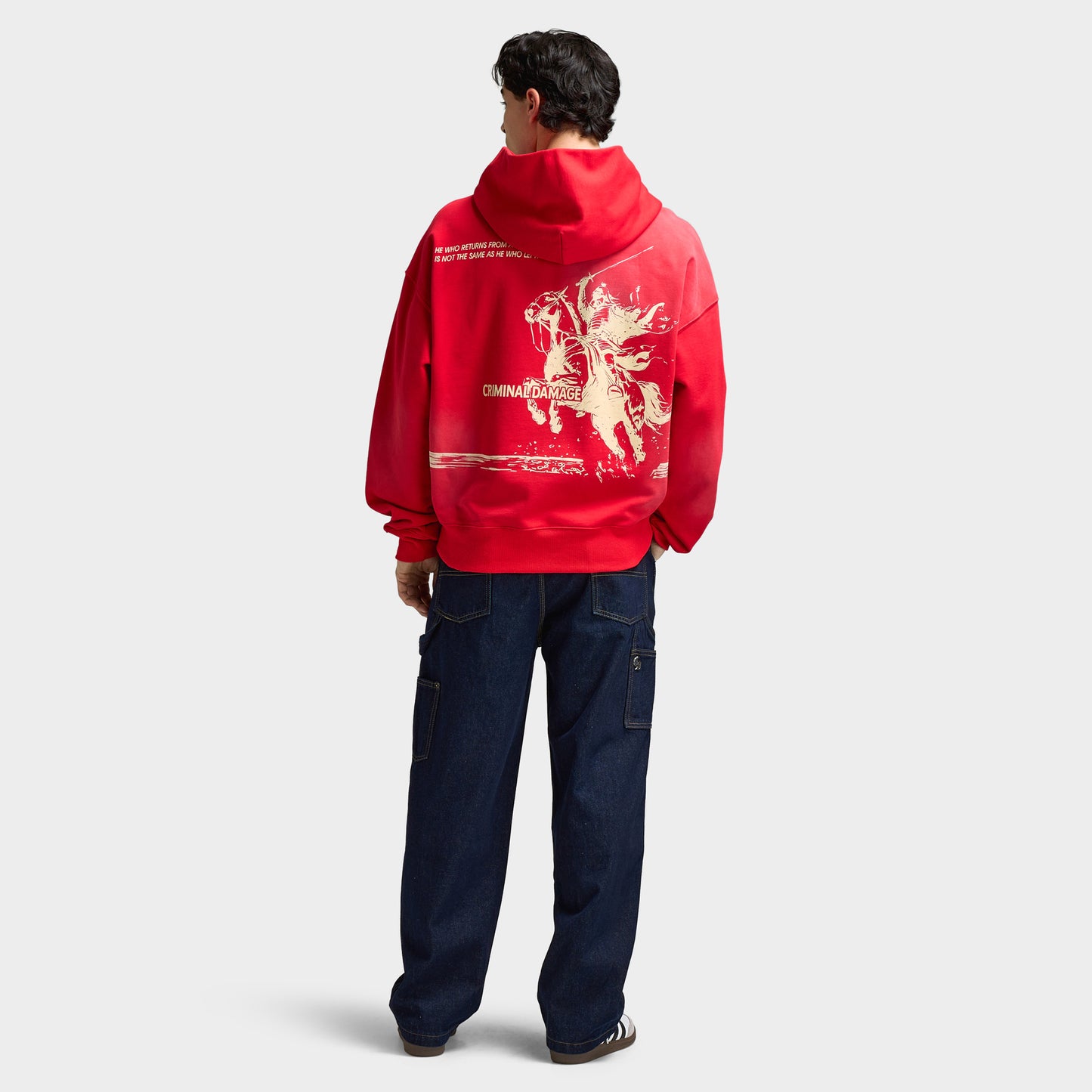 Criminal Damage Samurai Hoodie / Red