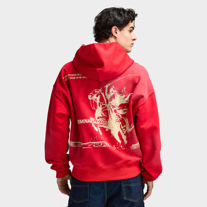 Criminal Damage Samurai Hoodie / Red