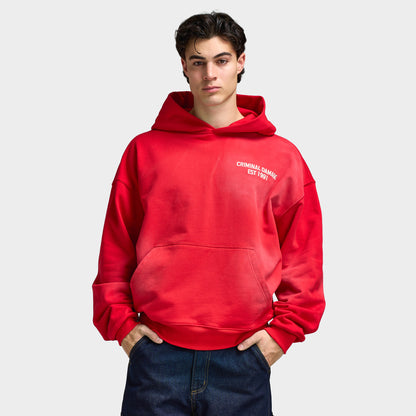 Criminal Damage Samurai Hoodie / Red