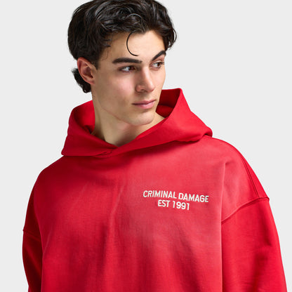 Criminal Damage Samurai Hoodie / Red