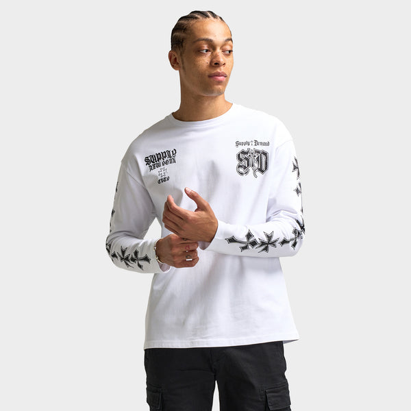 Supply & Demand Chance Long Sleeve T-shirt / Optic White – JD Sports