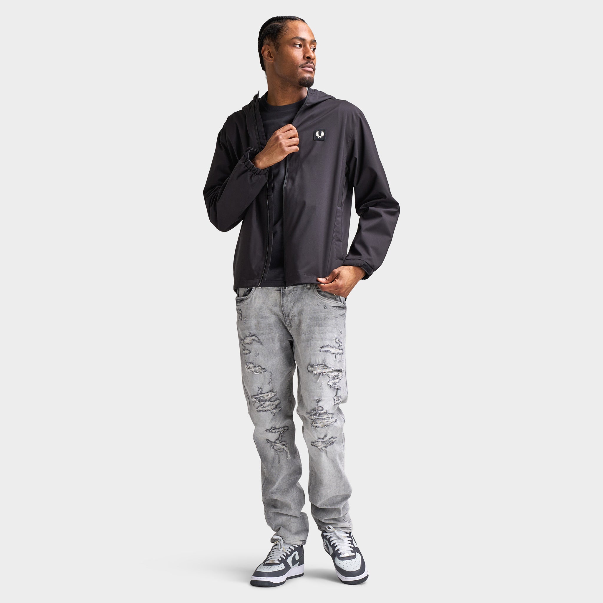 Perry Fred Perry Lambswool Raglan Jumper K1548-297 | OVERKILL