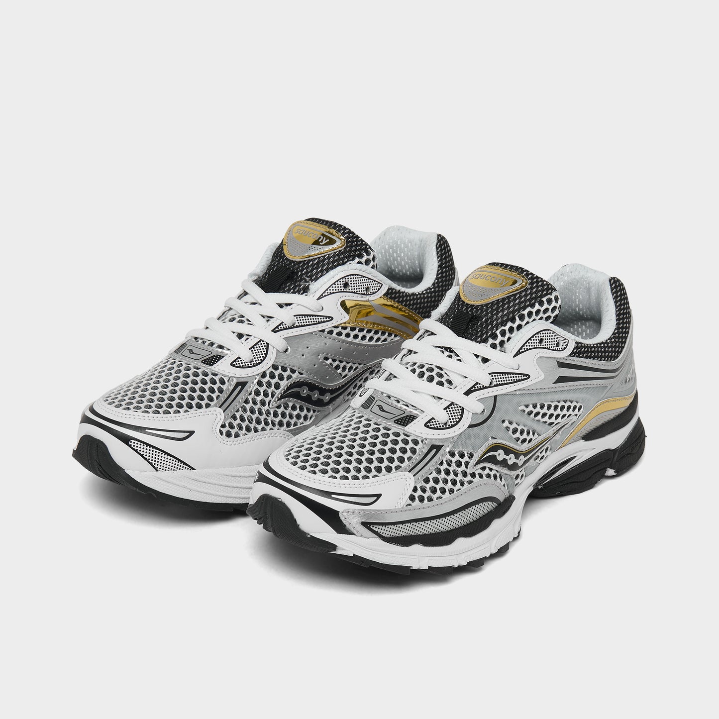 Saucony Juniors' Omni 9 White / Gold - Silver