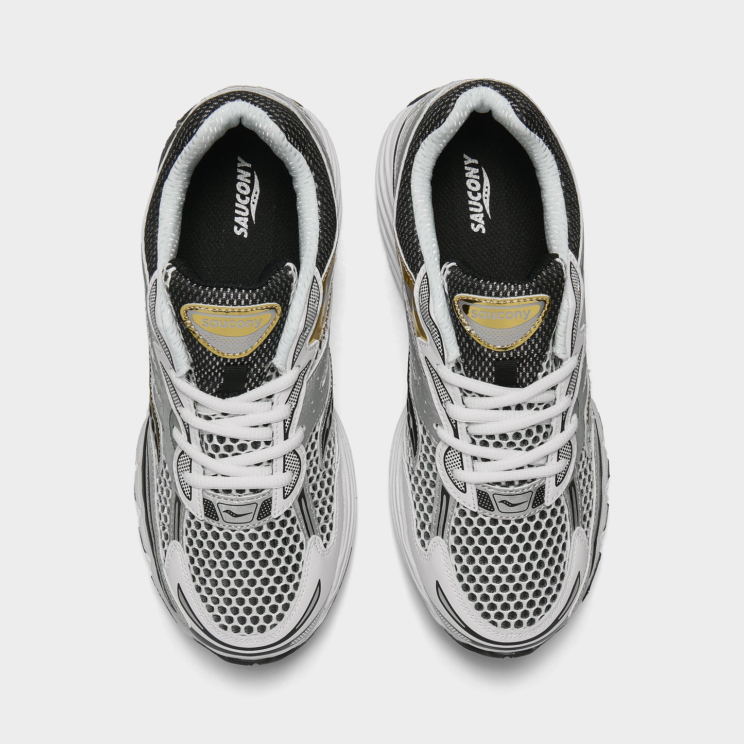 Saucony Juniors' Omni 9 White / Gold - Silver