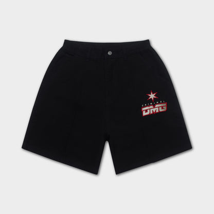 Criminal Damage Star Logo Shorts / Black