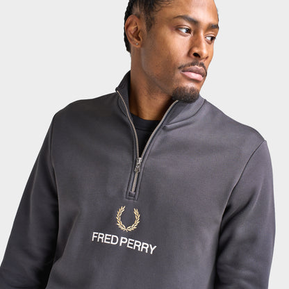 Fred Perry Stacked FLP Half-Zip / Anchor Grey