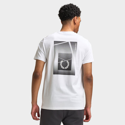 Fred Perry T-shirt à motif géométrique court / Blanc