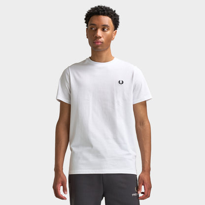 Fred Perry T-shirt à motif géométrique court / Blanc
