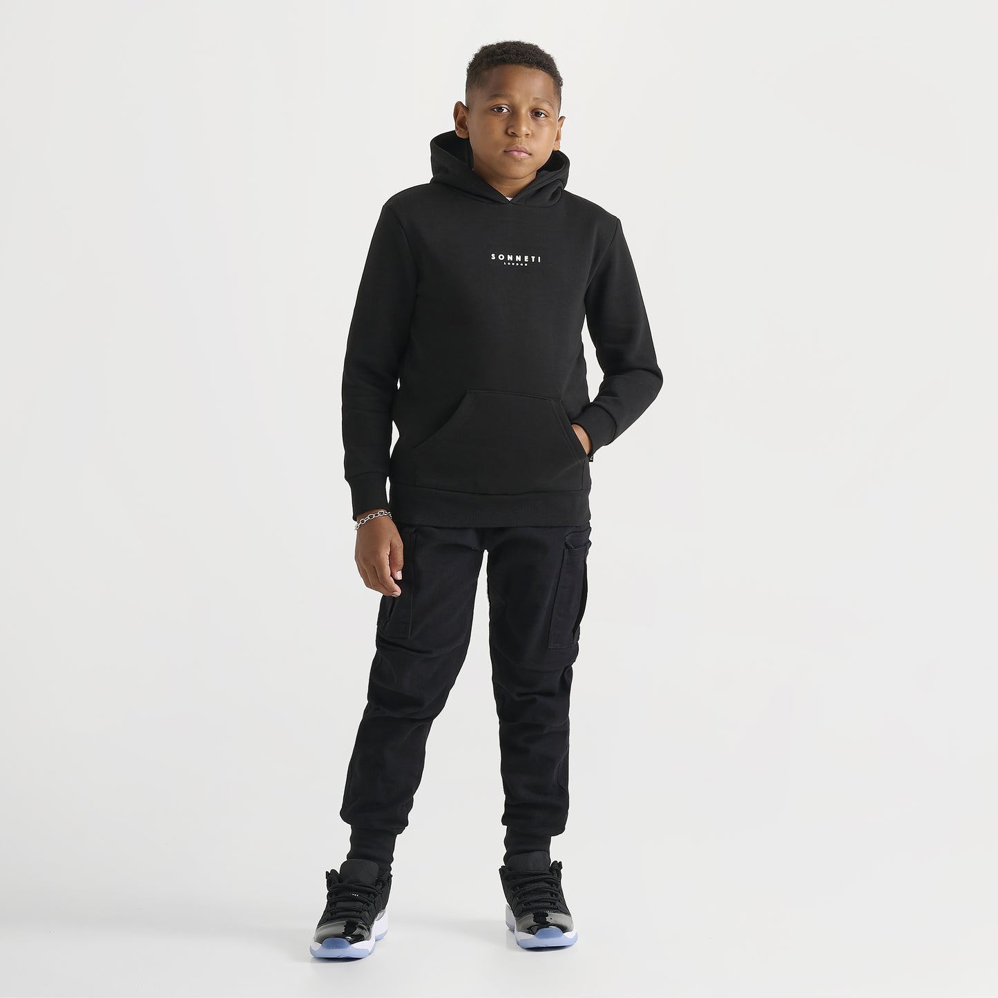 Sonneti Junior Boys' London Pullover Hoodie / Black