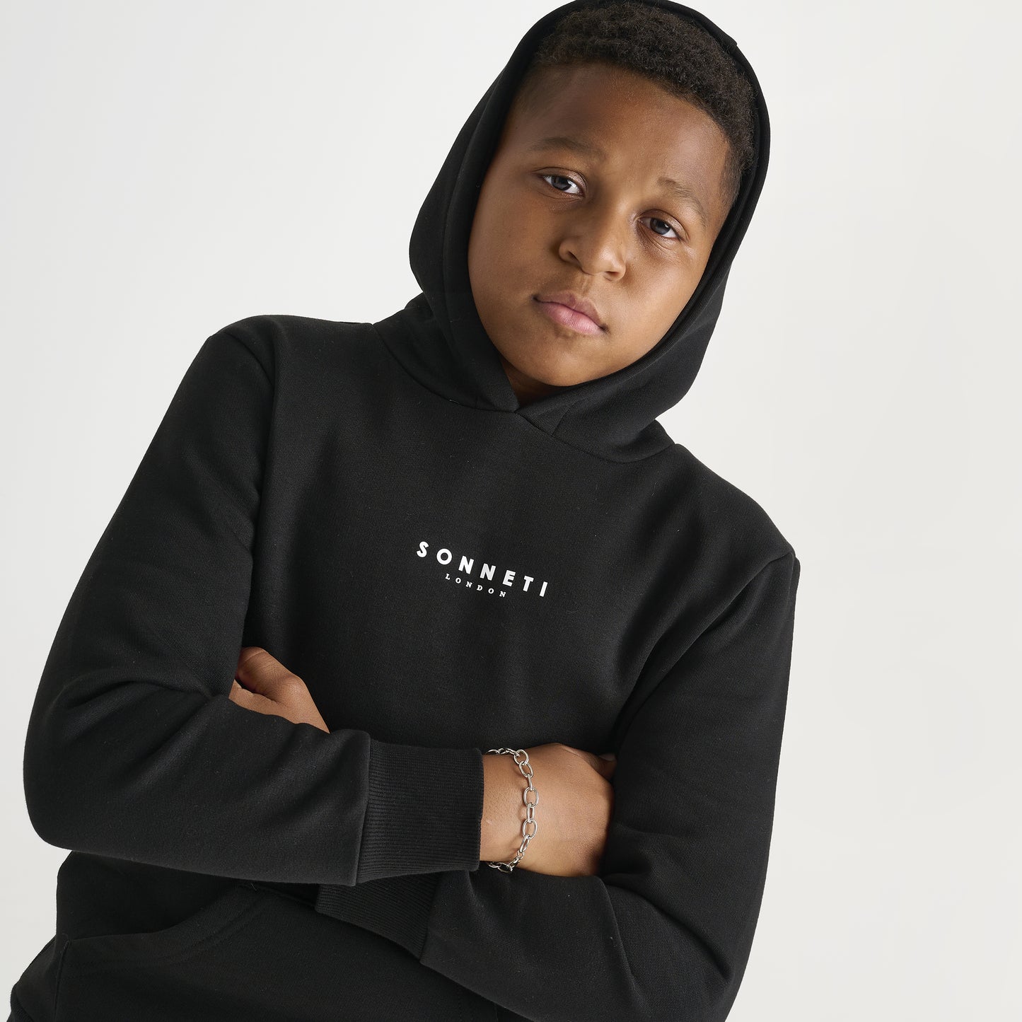 Sonneti Junior Boys' London Pullover Hoodie / Black