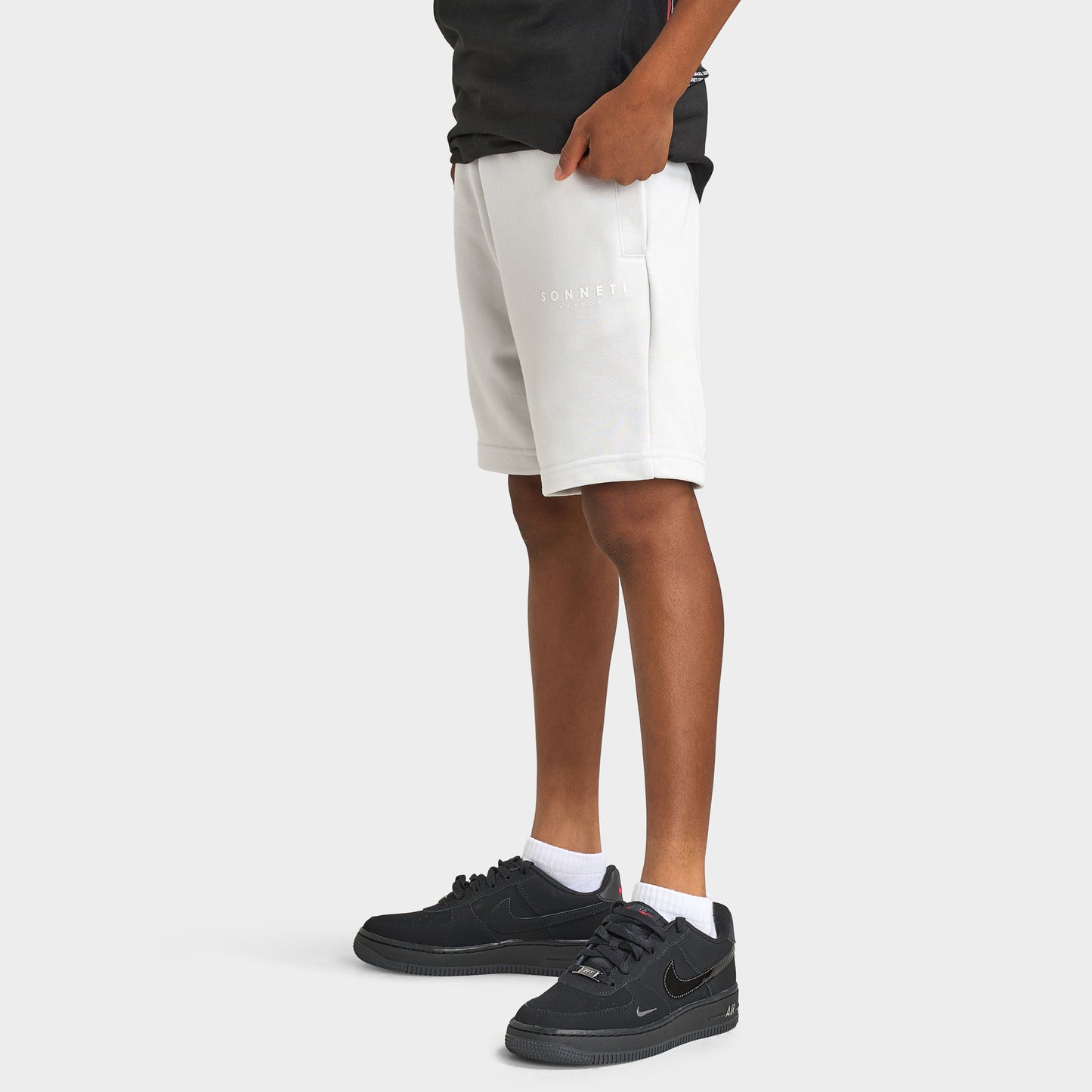 Sonneti Junior Boys' London Shorts Nimbus Cloud / Platinum