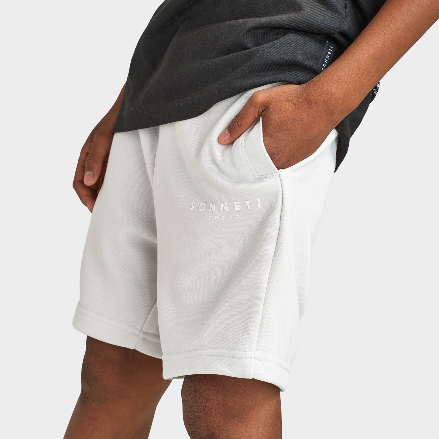 Sonneti Junior Boys' London Shorts Nimbus Cloud / Platinum