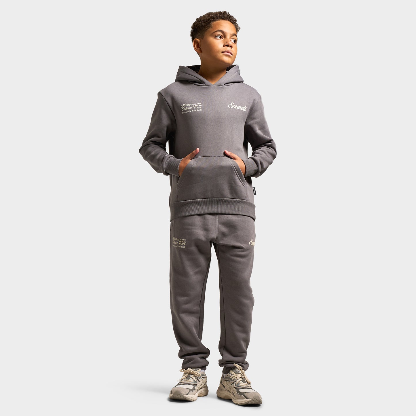 Sonneti Juniors' Club Fleece Pullover Hoodie / Castlerock