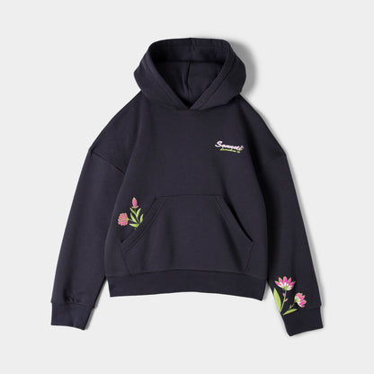 Sonneti Junior Filles Chandail à Capuchon Fleuri  / Gris