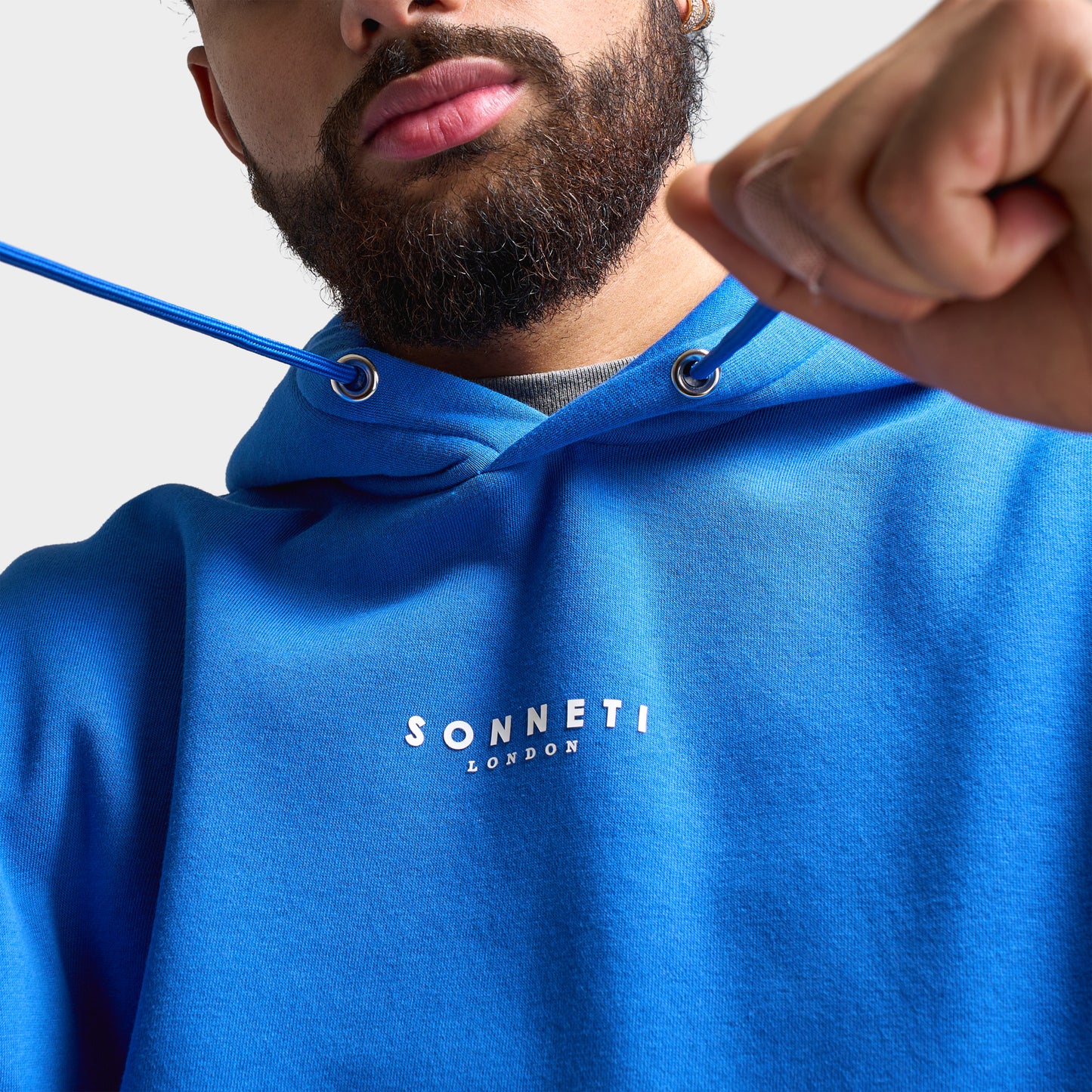 Sonneti London Fleece Pullover Hoodie / Nautical Blue