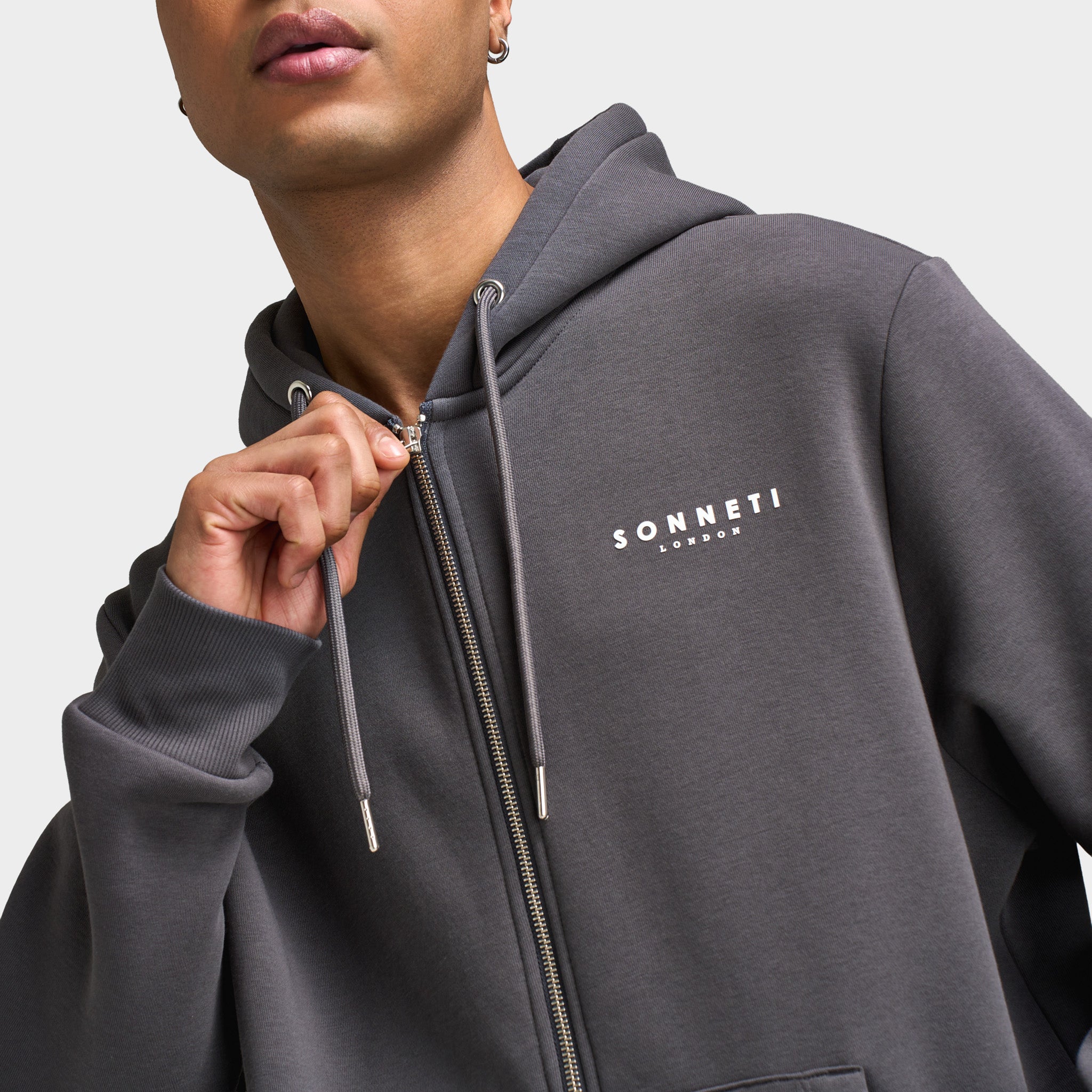 Sonneti London Full-Zip Hoodie / Asphalt – JD Sports