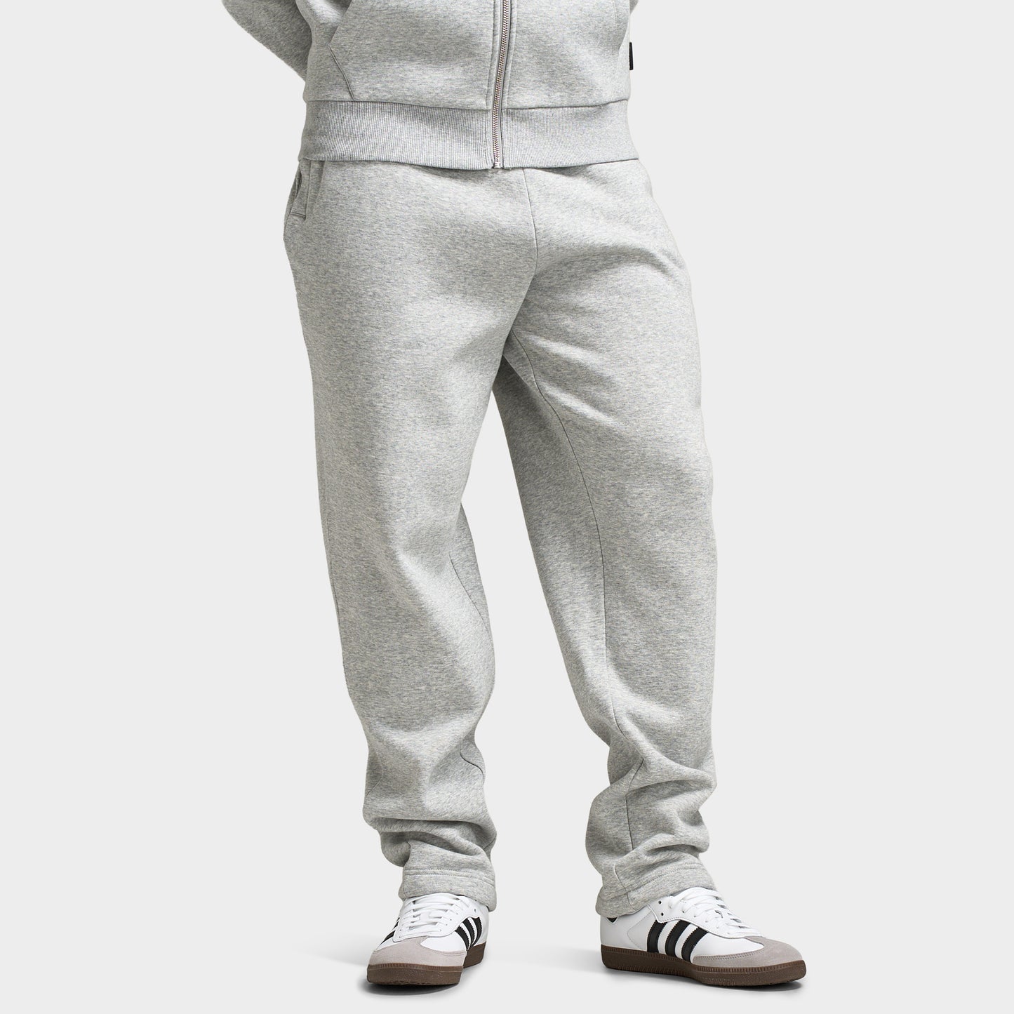 Sonneti London Pantalon à Ourlet Ouvert / Gris Clair Chiné
