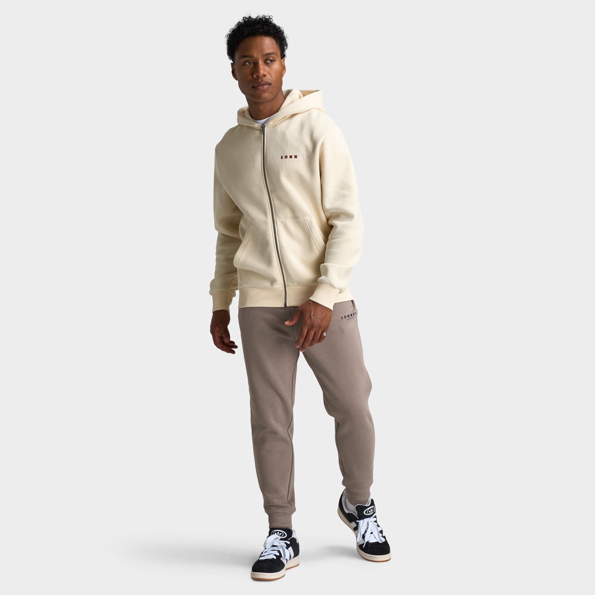 週末値下　Maddie Original Sweatshirts (Ivory) adidas Essentials 3-Stripes Fleece Sweatshirt - Beige | Free