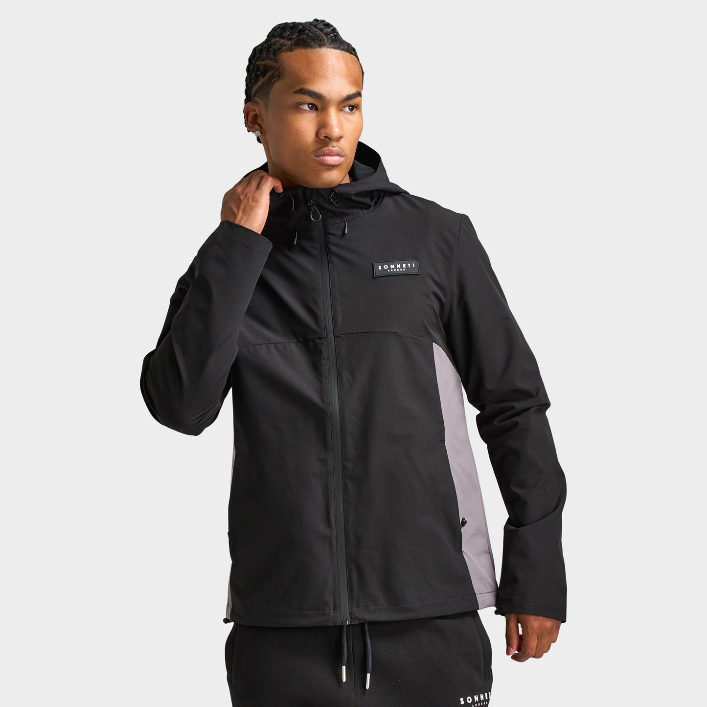 Sonneti Calvin Lightweight Jacket Black / Castlerock