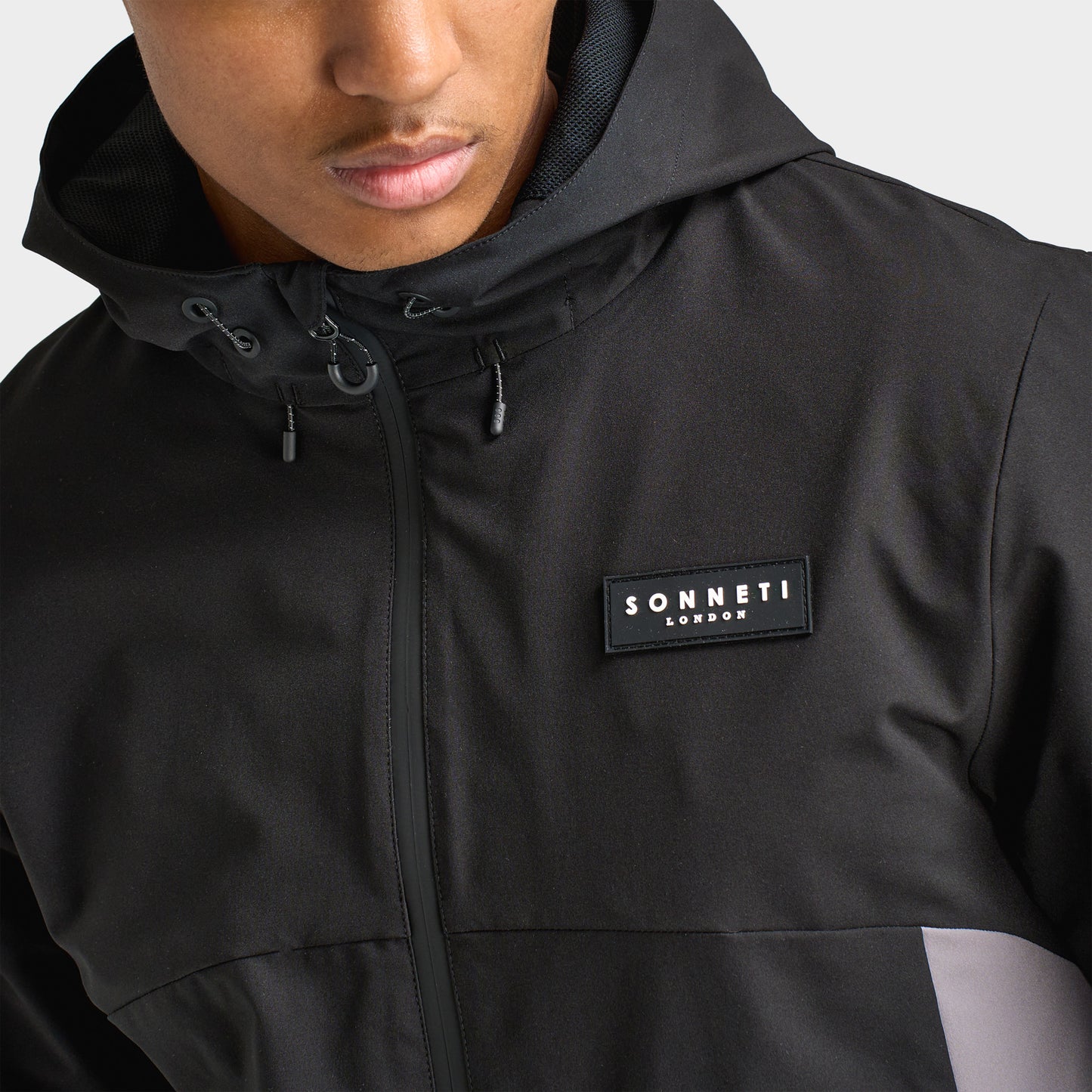Sonneti Calvin Lightweight Jacket Black / Castlerock