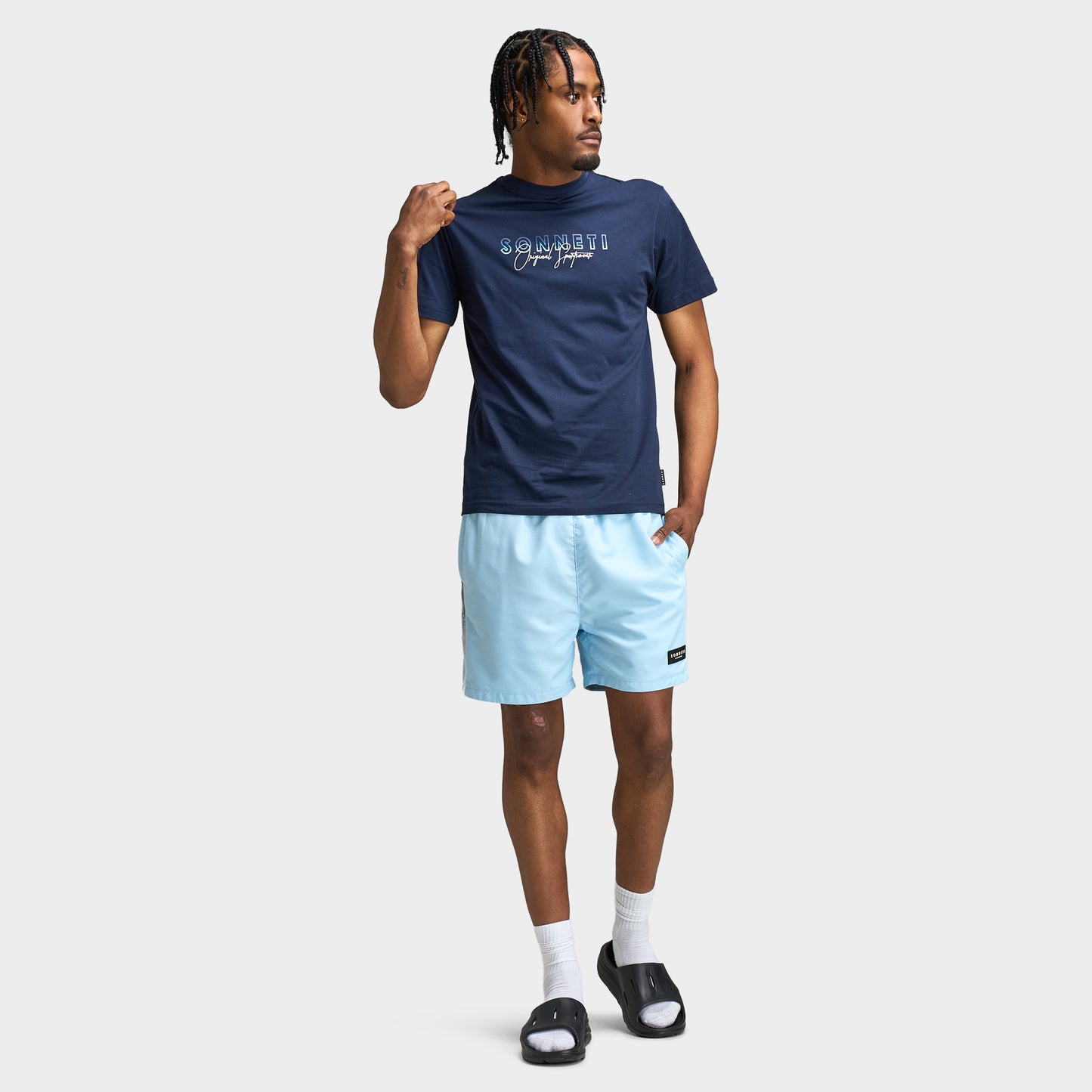 Sonneti Fade Swim Shorts / Cool Blue
