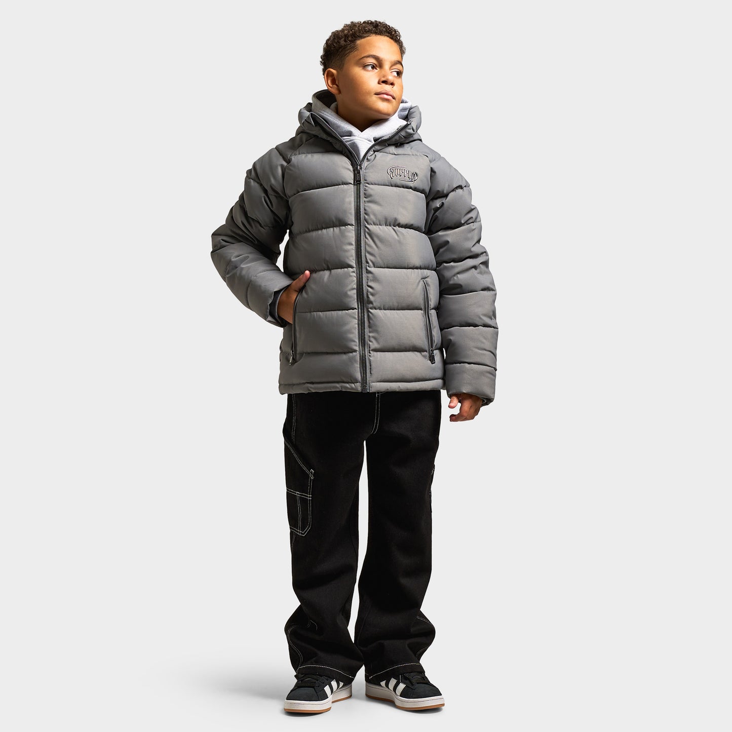 Supply & Demand Juniors' Hydro Padded Jacket / Dark Grey