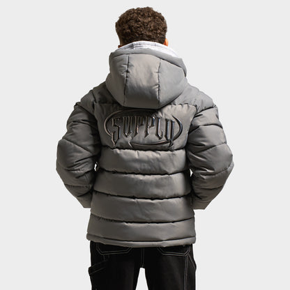 Supply & Demand Juniors' Hydro Padded Jacket / Dark Grey