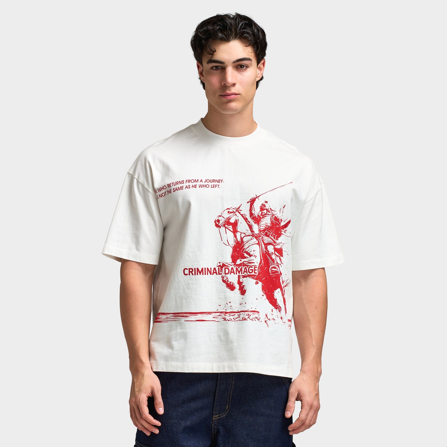 Criminal Damage Samurai t-shirt / Off White