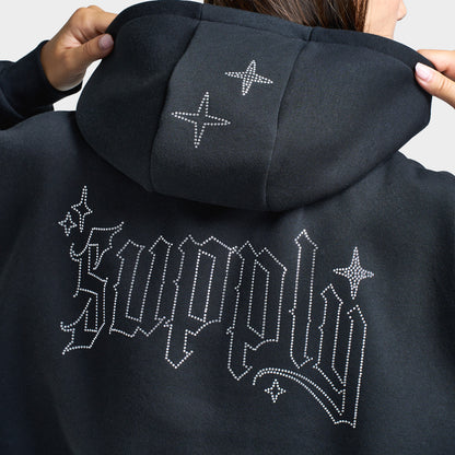 Supply & Demand Women's Kella Cropped Fullzip Hoodie / Black