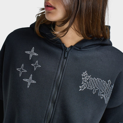 Supply & Demand Women's Kella Cropped Fullzip Hoodie / Black