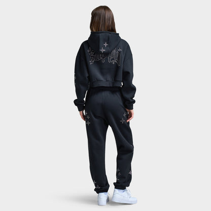 Supply & Demand Women's Kella Cropped Fullzip Hoodie / Black