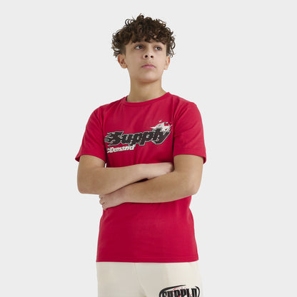 Supply & Demand Junior Boys' Martinez T-Shirt Red / Black