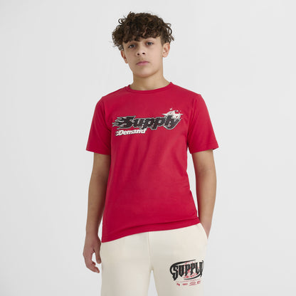 Supply & Demand Junior Boys' Martinez T-Shirt Red / Black