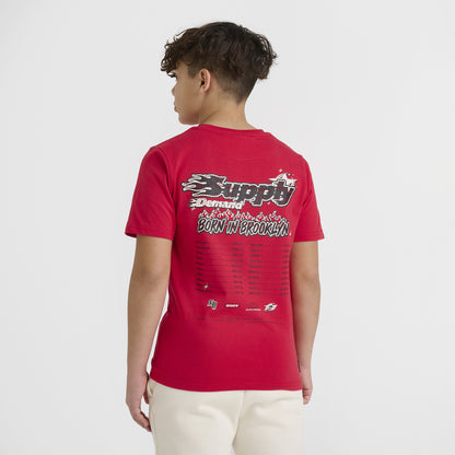 Supply & Demand Junior Boys' Martinez T-Shirt Red / Black