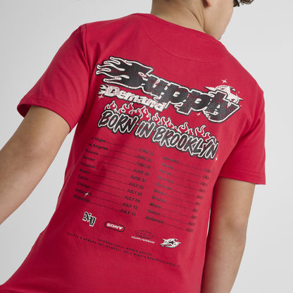 Supply & Demand Junior Boys' Martinez T-Shirt Red / Black