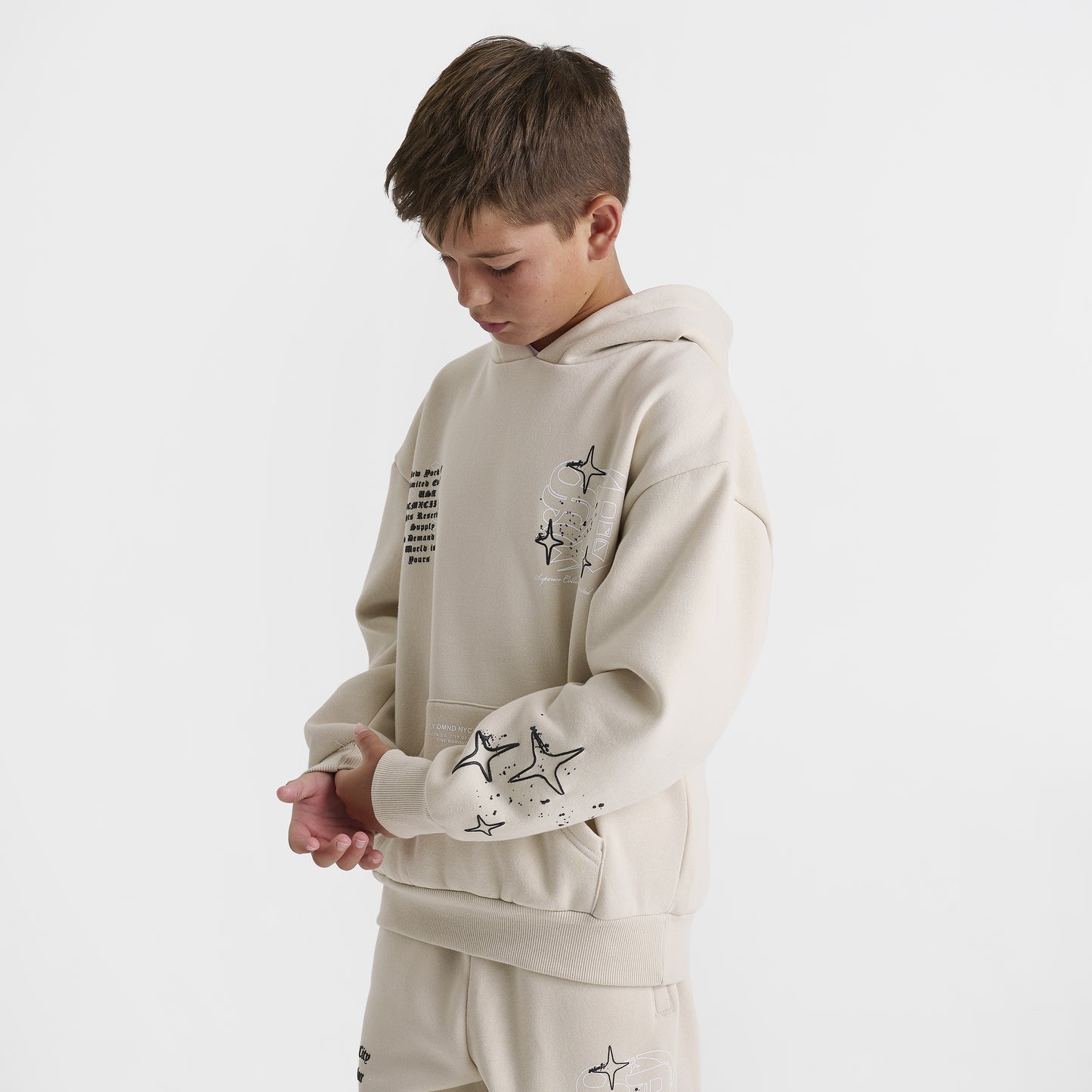 Supply & Demand Juniors' Vito Pullover Hoodie / Ancient Scroll