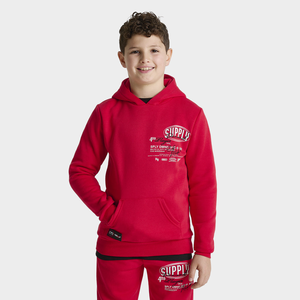 Supply & Demand Junior Boys' Targon Hoodie / Chinese Red